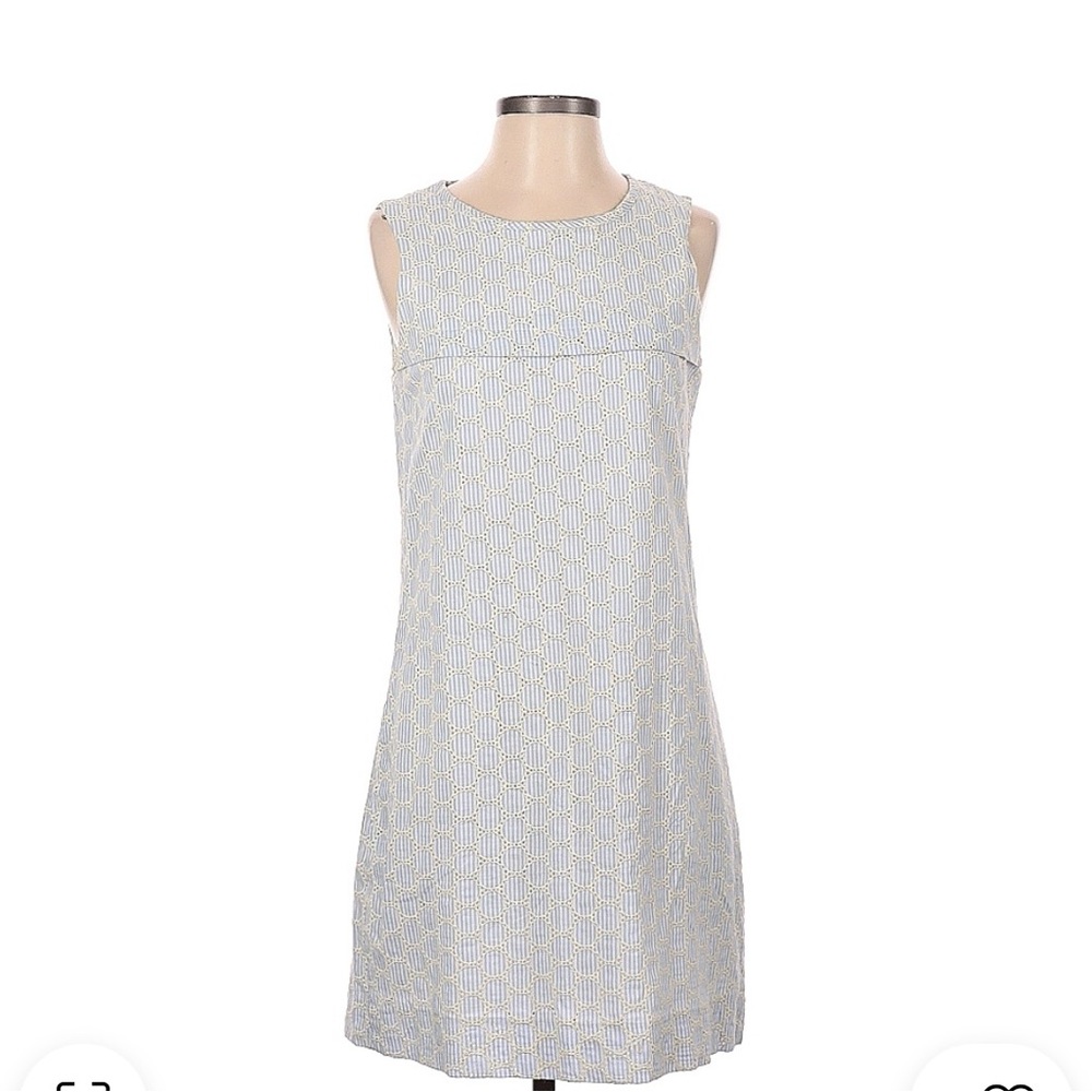 J.Crew Elegant Sleeveless Dress in Light Blue